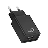 ELG, WC1APT, Carregador de Parede Universal, 1 Saída USB 1A, Carga Rápida Speed Plus Port, Bivolt Automático, Ampla Compatibilidade, Preto