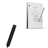 BoxWave Stylus Pouch Compatible with Remarkable 2 - Stylus PortaPouch, Pen Stylii Holder Carrier Portable Self-Adhesive - Jet Black