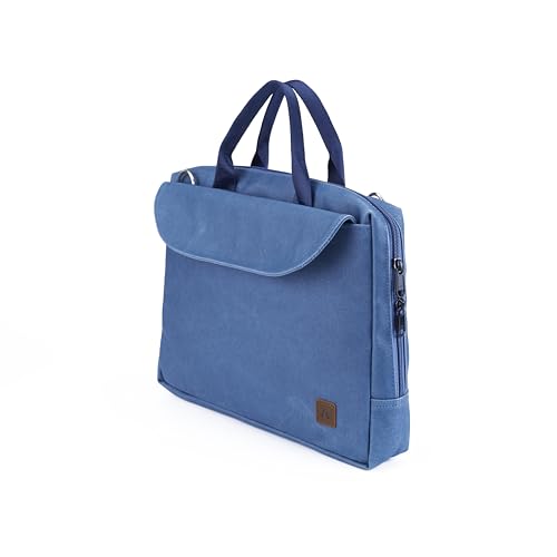 Image of RL compact waterproof coated canvas Laptop messenger bag