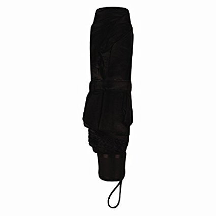 Unisex Men Woman Mini Umbrella Black Handbag Size Lightweight Compact