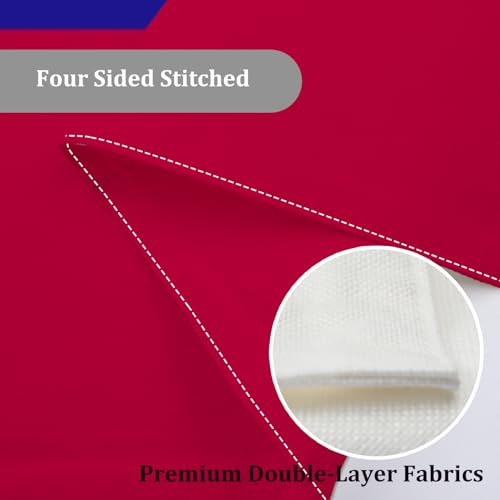 Drapeau Haïti double face anti-effilochage en toile de jute renforcée 1,5x2,4m - 4