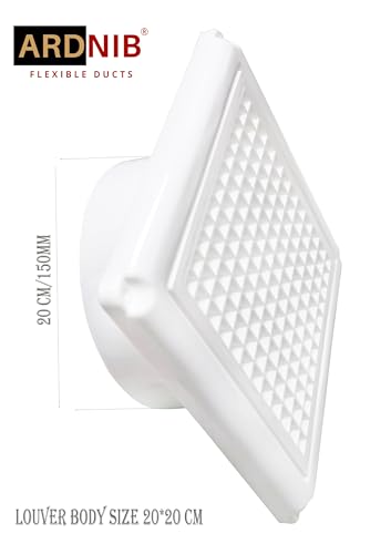 Image of 6 Inch Chimney Vent Cover for Kitchen Pipe Outer Vent Cap /Ventilation Cap /Exhaust Pipe Cowl (150mm) White