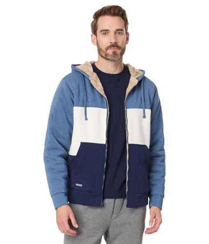 U.S. POLO ASSN. Men's USPA Color-Block Full Zip Sherpa Hoodie