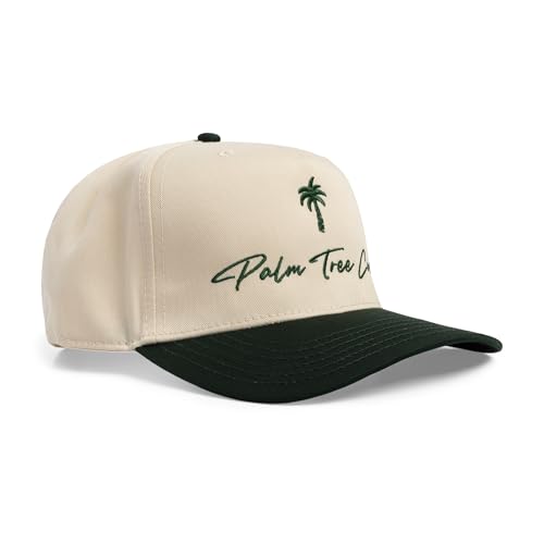 Image of Palm Tree Crew Men's Adjustable Snapback Embroidered Logo Crew Hat