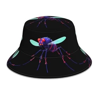 Foto di MROWYC Data Mosquito Virus - Cappello da spiaggia riflettente, adatto per corsa, escursionismo, campeggio, colore: nero