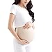 Teesider Fake Pregnancy Belly Bodysuit Fake Belly Costumes, M
