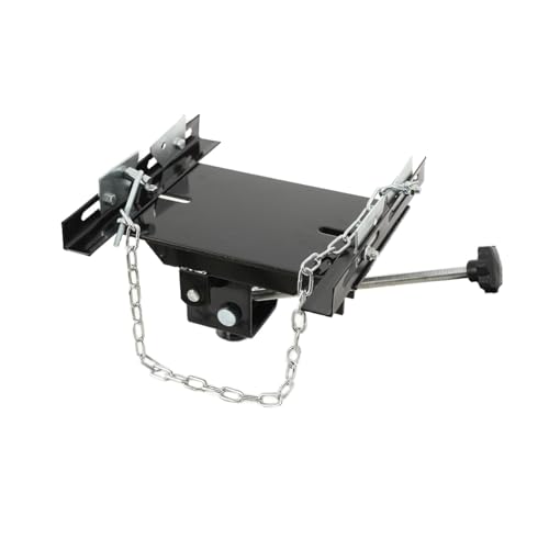 Lfhelper Transmission Jack Adaptor for Gearbox Removal 1100 lbs Load Capacity Adjustable Saddle Gussets Built-in Safety Chains for Lifting Gearboxes Axles and Suspension Components