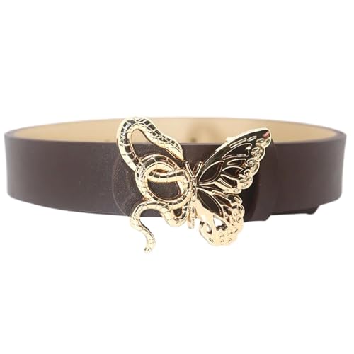 Elegant Waist Belts for Jeans Pants Dress Butterfly Buckle Skinny Belt Girls Body Jewelry Skinny Waist Chain