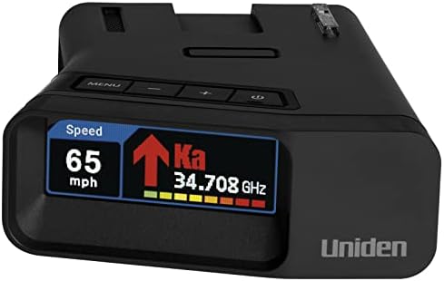 Uniden R7 EXTREME LONG RANGE Laser/Radar Detector, Built-in GPS w/ Real-Time Alerts, Dual-Antennas Front & Rear w/Directional Arrows, Voice Alerts, Red Light Camera and Speed Camera Alerts