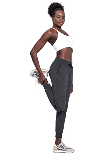 Baleaf Women's Fleece Lined Pants Winter Sherpa Athletic Joggers Thermal Lounge Jogging Sweatpants Heather Gray Size S #TOP4