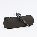 Waterglider International Neck Pillow with Dried Lavender and Buckwheat Fill (Anthracite)