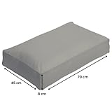 Linen Tribe 2-Pack Box Pillow Cases Soft Poly Cotton Square Edge Anti Allergy Plain Dye Box Pillow Covers 45 x 70 x 8cm Solid 16 Colours (2, White) - Image 3