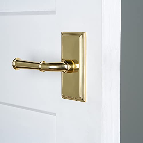 Image of Grandeur 825191 Carre Plate Double Dummy with Georgetown Lever in Lifetime Brass