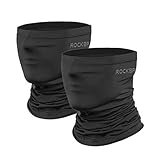 HYSENM Fußball WM 2022 Multifunktionstuch Herren Damen Schlauchschal elastisch weich Halstuch Unterziehmütze Fahrradhelm für Motorrad Radsport Wandern, 2PACK-(Schwarz+Schwarz)