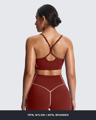 Image of Aoxjox Lexi Lined Sports Bra | color blocking, adjustable straps, women's workout fitness training gym yoga crop tank, moisture-wicking