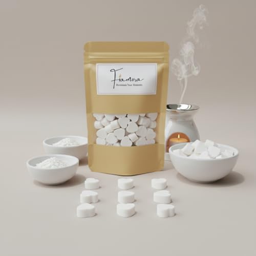 Image of Wax Melts | Organic Soy Wax | Essential Oil Infused | Musk Fragrance | Heart Shape Aroma Melts | Room Freshener | Safe Smoke-Free Scent | Long-Lasting | 80 GMS