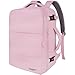 Taygeer Handgepäck Damen 40x20x25, Handgepäck Rucksack Flugzeug 20L Leicht, 14 Zoll Laptop Reiserucksack mit USB Ladeanschluss, Cabin Travel Backpack Inklusive Schuhtasche für Damen Teenager, Altrosa