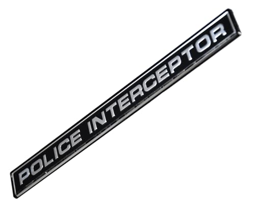 PartsTo Acrylic Car Emeblem fits for Crown Victoria, Police Interceptor Emblem Badge Decal with Pre-adhesive, CVPI,ST