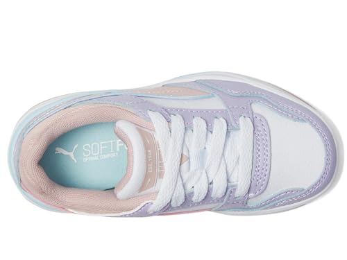 PUMA Rebound Retro Shoes (Little Kid) Sneaker, Lilac Crush/Mauve Mist/Sea Glass, 2.5 US Unisex2