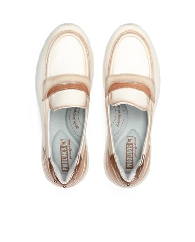 Pikolinos Para Mujer. W9C-3882C1 Mocasines De Piel Asturias Beige (40), Plano, Ninguno, Casual - 7