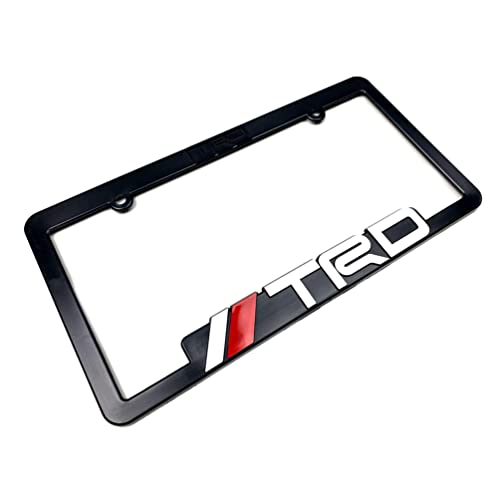 (2) Trd License Plate Frames Toyota Racing Development 3D Letter Frame Brackets (1-Pair) #TOP2
