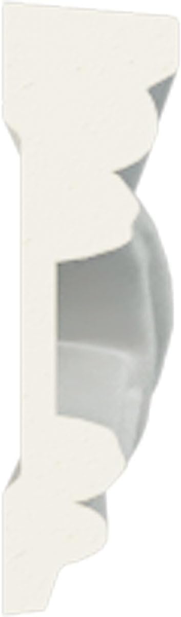Endurathane Medway Pierced Moulding Backplate, 1 3/4"H x 1/2"P x 94 1/2"L, Factory Primed (12-Pack)