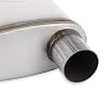 Flowmaster 72206 FlowFX Muffler 2.5 Inlet/Outlet - Oval Body - Transverse - Moderate Sound 409 Stainless Steel