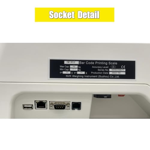 Báscula Comercial Digital TECHTONGDA con Impresora Térmica 66 lb miniatura 4