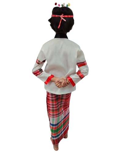 Image of BookMyCostume Manipuri Indian Eastern State Folk Costume - Female 3-4 Years