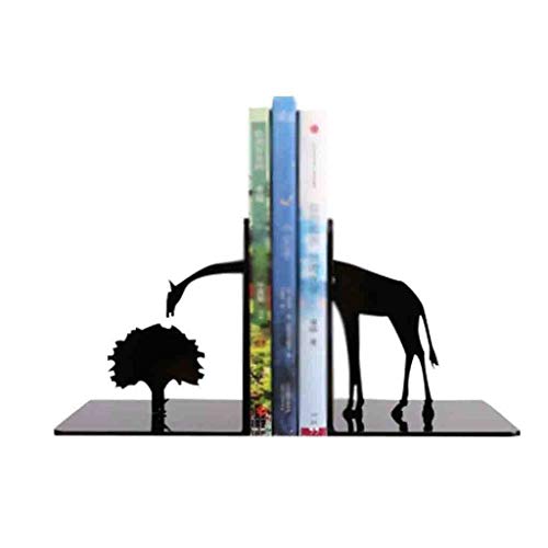 Bookends-décoratifs métal girafe accessoire bibliothèque bureau et école - 2