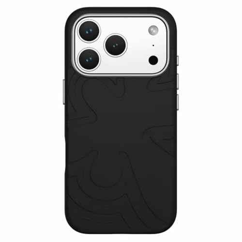 Coque silicone liquide iPhone 17 Air fine antidérapante noire givrée
