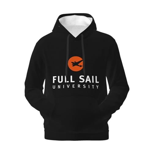 Full Sail University Logo Men'S Hoodie,Fleece Comfortable Hoodie, Sweatshirt For Men