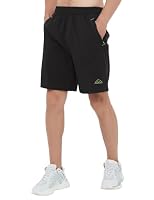 Rdruko Men's Outdoor Sports Hiking Shorts Lightwight Dry Fit Workout Running Shorts with Pockets(Black Green, US L) — image 2