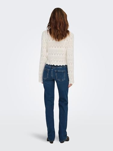 aus stretchigem Denim in dezentem Blush-Ton - Detailansicht von DIE ONLY ONLBLUSH Straight-Fit Jeans Deal – Dealfoxx.de