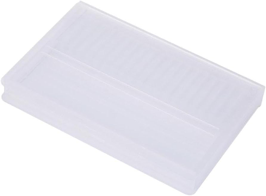 Amazon.com: Portable Transparent Acrylic 20 Hole Drill Bits Box Plastic ...
