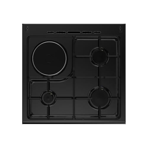 Cuisinière mixte CONTINENTAL EDISON CECM60FCB 3 feux gaz + 1 électrique L59 8 x P61 xH83 cm - vue 10