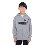 [プーマ] スウェット パーカー ESS ビッグロゴ フーデッドジャケット TR 848437 ボーイズ 25年秋冬カラー ミディアムグレーヘザー(03) 160