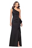Model is wearing a size 4 dress. Size 4 measures approximately 60 1/2" from shoulder to hem. This dress fits true to size. Can be worn with a strapless bra for a seamless fit. This dress is fitted at the waist and hips. The fabric has stretch. This d...