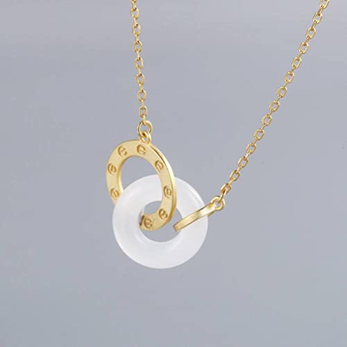 Collier d'or 18 Carats en or jaune véritable maille raffinée pour femme - 2