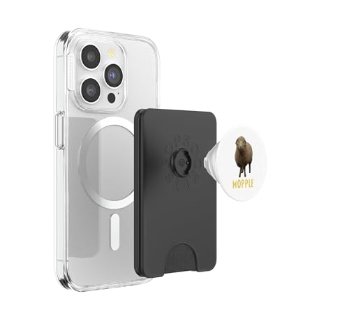 Serpillière PopSockets PopWallet pour MagSafe fixation magnétique stable