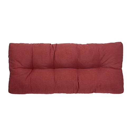 Funhome Outdoor Bench Swing Cushion 45" X 18", High-Density Sponge Filling Bench Settee Cushion For Bay Window, Patio Garden 45X18 Inch-Red #TOP6