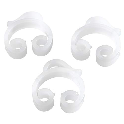 Sorillo Brands - 50 Deck Clips for Outdoor Lights for Surfaces 0.25 inch to 1.5 inch Thick