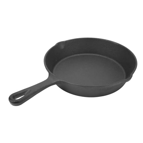 ANKROYU Hochwertige Bratpfanne aus Gusseisen mit Antihaftbeschichtung und flachem Boden zum Kochen im Innen- und Außenbereich, Camping, Grillen, Steak, Pfannkuchen, Burger, aus rob (26cm) ANKROYU Hochwertige Bratpfanne aus Gusseisen mit Antihaftbeschichtung und flachem Boden zum Kochen im Innen- und Außenbereich, Camping, Grillen, Steak, Pfannkuchen, Burger, aus rob (26cm)