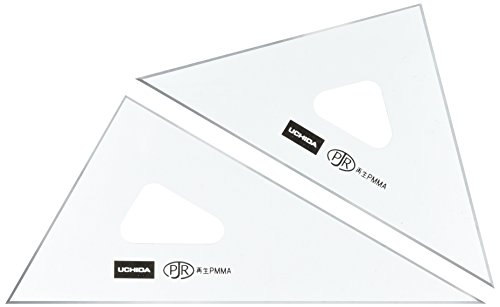 ウチダ 三角定規 15cm×2mm 面取り 1-809-1521