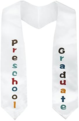 GraduationMall Kindergarten Preschool Graduation Sash, Printed Graduation Stole for Boys & Girls, Class of 2026 Ceremony Gift