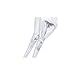 FASHIONGEN - Cinturón obi cuero artificial Mica - Shiny Plateado, S-M