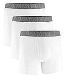 Under Armour Herren-Boxerjock aus Baumwolle, 15,2 cm, 3er-Pack, Weiß, einfarbig, Large