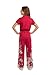 Girl Hawaiian Wide Leg Maxi Jumpsuit Romper in Indri Pink Size 10