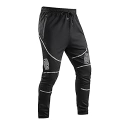 FORBEMK Pantalones de ciclismo largos para hombre,...: Cintura elástica: cintura elástica alta. La banda de la cintura es ancha y de alta elasticidad, no te preocupes por que esté demasiado apretada o suelta para tu cuerpo. Cintura elástica con cordón interior que proporciona la cantidad adecuada de flex...