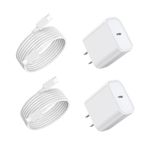 Image of iPhone 17 16 15 Charger Fast Charging,2Pack 20W Apple USBC Wall Charge Plug